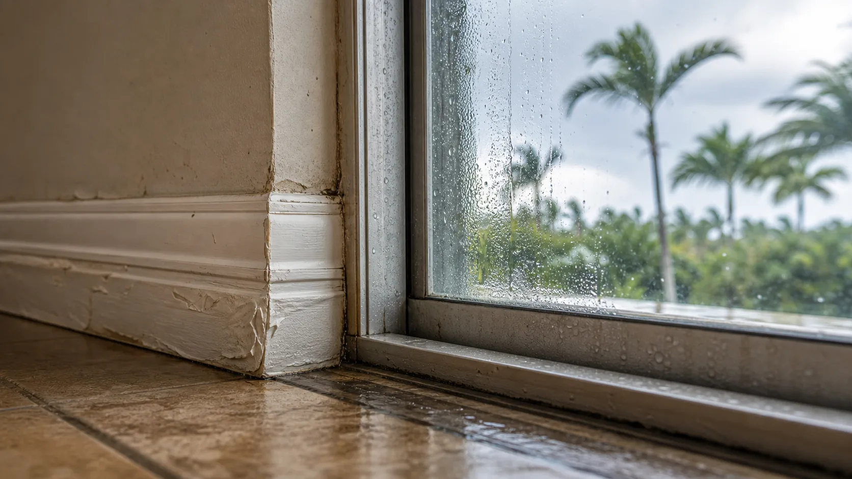 Dry & monitor stage of a Fort Myers water damage restoration project